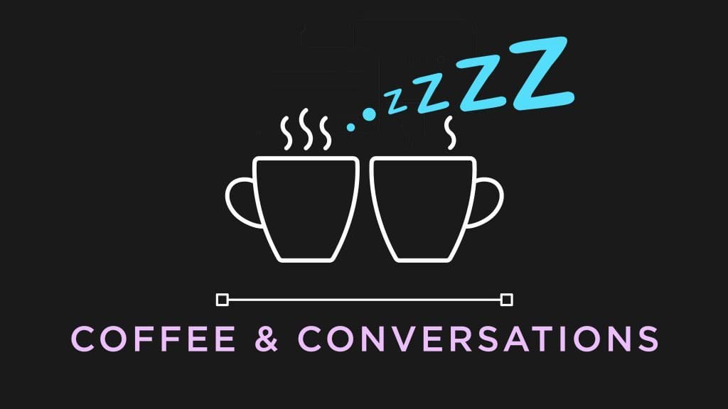 Socializing white linear icon for dark theme. Friends meeting over coffee. Talking over hot drinks. Thin line customizable illustration. Isolated vector contour symbol for night mode. Editable stroke